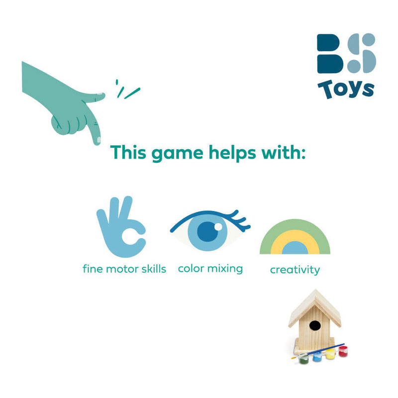Load image into Gallery viewer, Bs toys maak je eigen houten vogelhuisje bouwset
