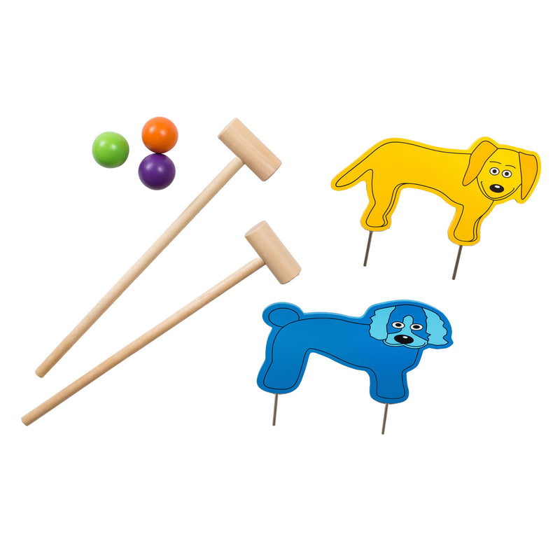 Load image into Gallery viewer, Bs toys houten croquet junior buitenspel
