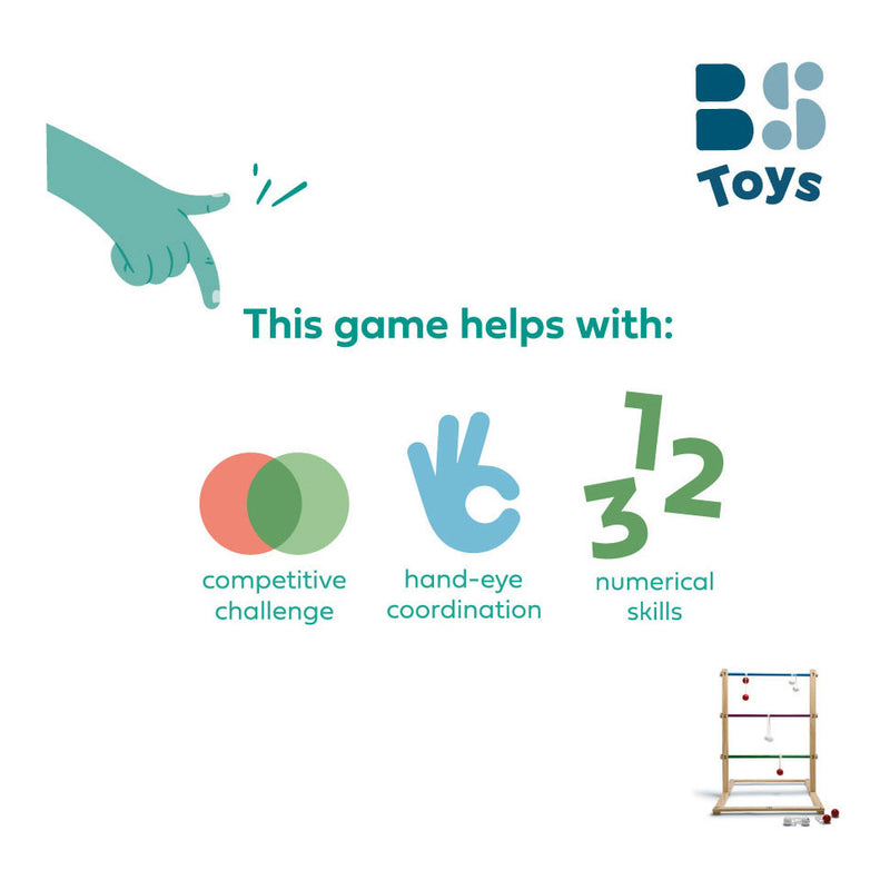 Load image into Gallery viewer, Bs toys houten ladderspel werpspel, 7dlg.
