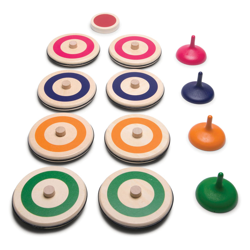 Load image into Gallery viewer, Bs toys houten indoor curling spel, 13dlg.
