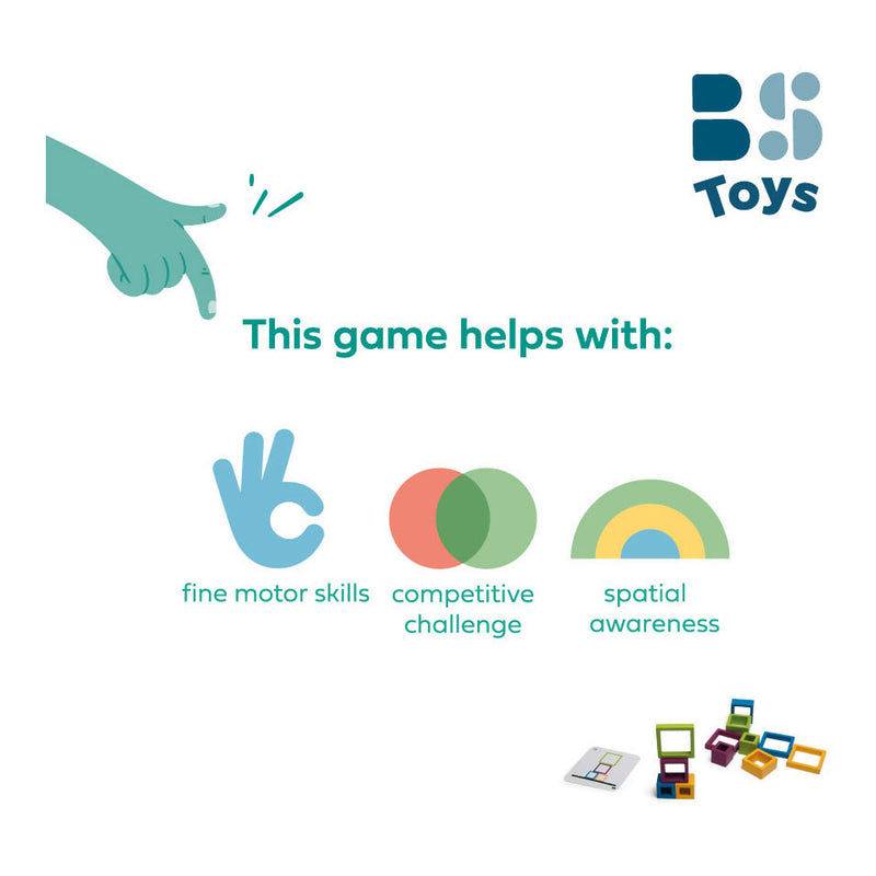 Load image into Gallery viewer, Bs toys houten frames vorm en kleuren spel
