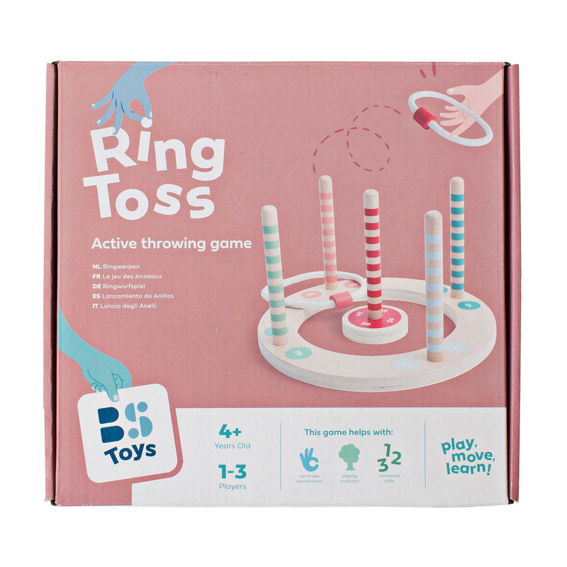 Load image into Gallery viewer, Bs toys houten ringwerpspel met strepen, 7dlg.

