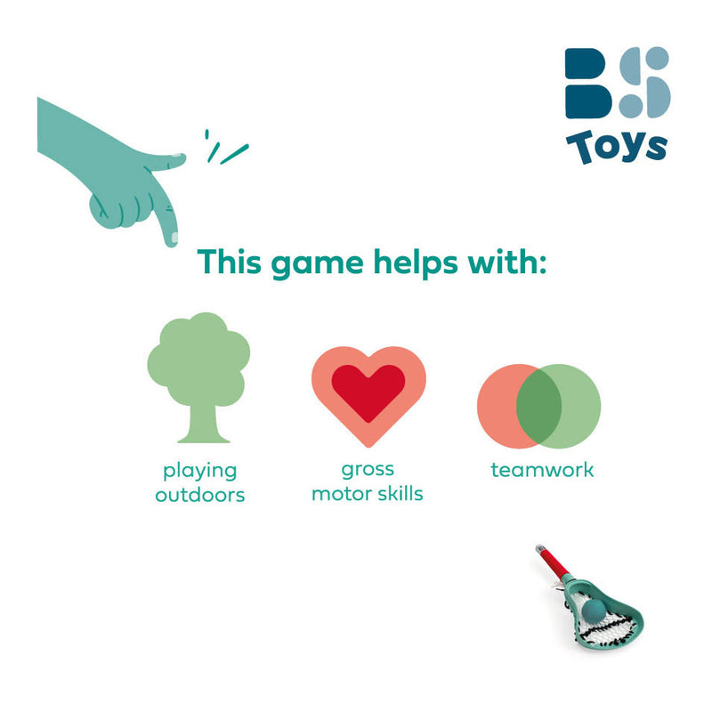 Afbeelding laden in galerijviewer, Bs toys lacrossekit - lacrosse rackets kinderen - buitenspeelgoed van bioplastic - buitenspelen - balsport
