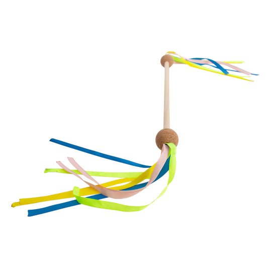 Bs toys houten draaistok met lint