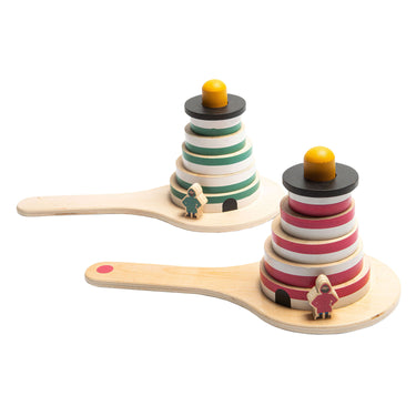 Bs toys bs vuurtoren estafette - fsc hout - 2 tot 8 spelers - estafettespel - actief spel