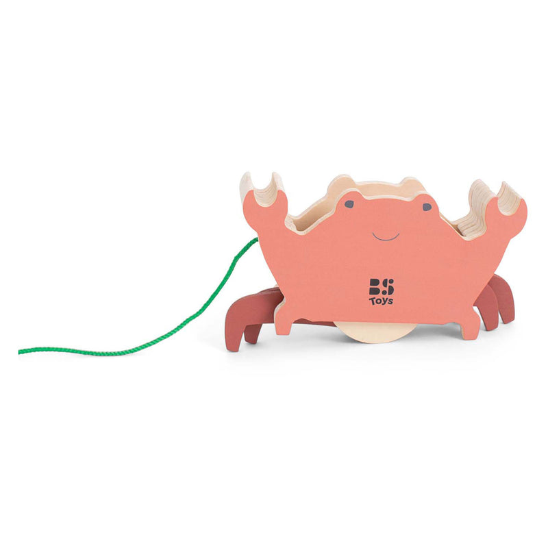 Load image into Gallery viewer, Bs toys houten krab met trekkoord
