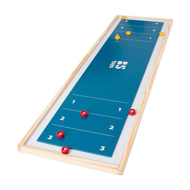 Load image into Gallery viewer, Bs toys shuffleboard met 8 schijven - 2 spelers
