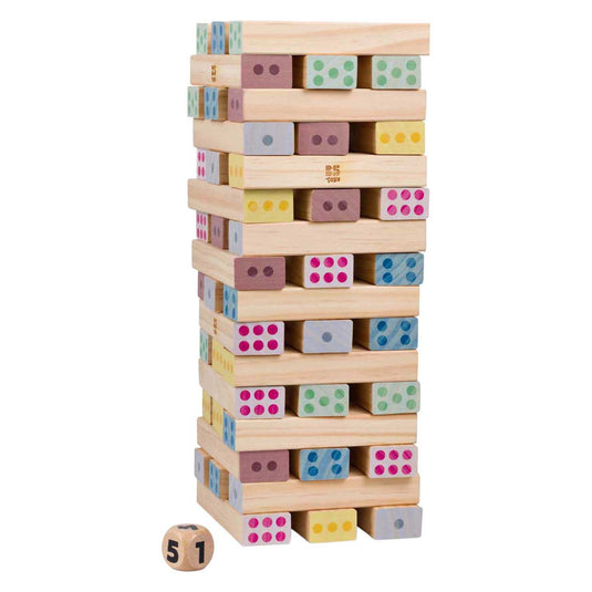 Bs toys houten reuzegroot nummertoren - 46dlg.