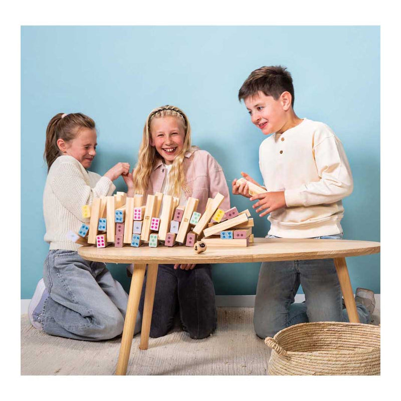 Load image into Gallery viewer, Bs toys houten reuzegroot nummertoren - 46dlg.
