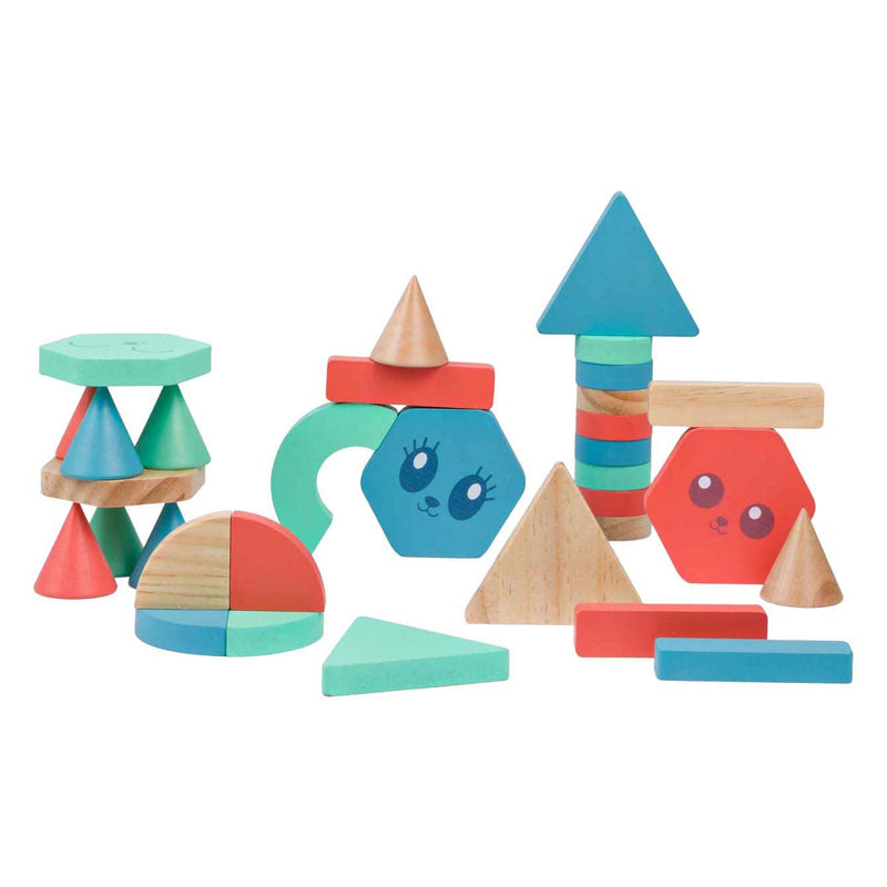 Load image into Gallery viewer, Bs toys houten bouwstenen - 38dlg.
