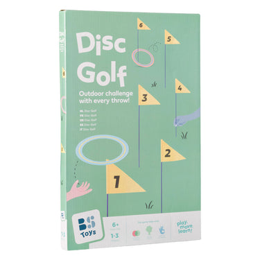 Bs toys – disc golf – buitenspel – speelgoed-golfset met vlaggen en schijven – vanaf 6 jaar