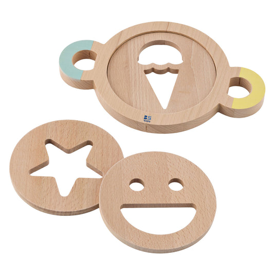 Bs toys – zandvormenset – houten speelset voor buiten – vanaf 18 maanden