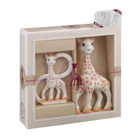Sophie de giraf sophiesticated cadeauset - baby speelgoed - so pure bijtring - kraamcadeau – babyshower cadeau - 4-delig