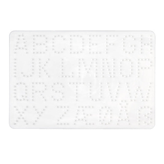 Hama strijkkralen grondplaat letters wit