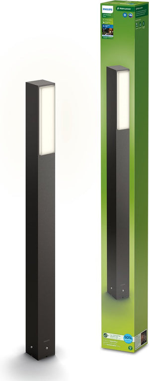 Philips led philips stratosphere tuinpaal - ultra efficient - antraciet - 3,8w