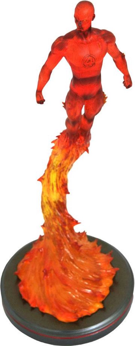 Diamond select marvel comic premier collection statue human torch 36 cm