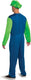 Disguise nintendo super mario brothers luigi classic kostuum - m - blauw groen