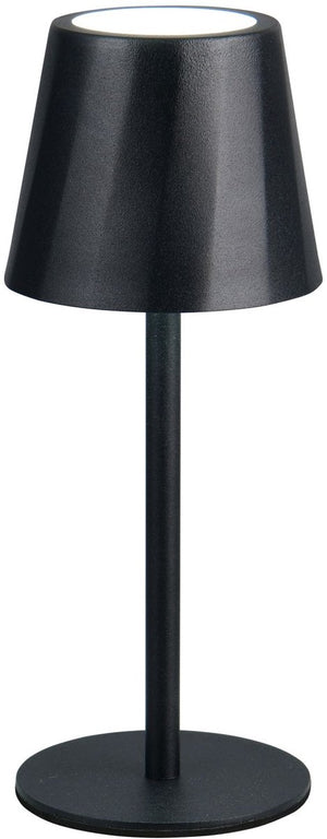 Rl live your light reality diaz - tafellamp - zwart mat - incl. 1x smd 1,6 w - 4-stappen touch - traploos instelbare lichtkleur - usb-aansluiting - oplaadbaar - snoerloos
