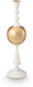 Pip studio kandelaar sphere - kaarsenhouder van metaal - wit goud - 44cm