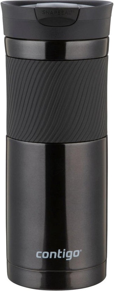Contigo byron snapseal thermosbeker - black - roestvrijstalen isoleerbeker, koffiebeker-to-go, lekvrij, houdt tot 7 uur warm, vaatwasserbestendig bpa-vrij deksel, 590 ml