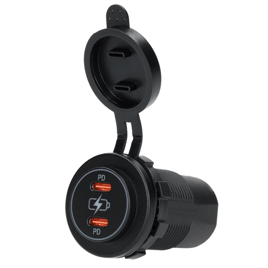 Power line 2x usb-c pd lader - verpakt