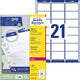 Adresetiketten avery zweckform ultragrip wit