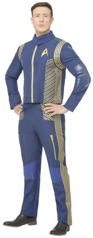 Smiffys - star trek discovery command uniform kostuum - l - blauw