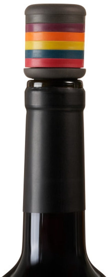 Innovine ™ wijnstopper met 6 glasmarkeerders