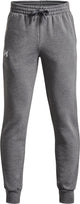 Under armour ua rival fleece joggers-gry jongens sportbroek - castlerock light heather - wit