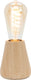 Eglo asby tafellamp - e27 - 10 cm - lichtbruin - hout