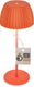 B.k.licht briloner champ - oplaadbare tafellamp - snoerloze lamp - met touch dimbaar - voor binnen en buiten - german design award winner 2025 - oranje - ø14,5 x 36,5 cm