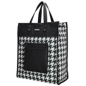 Beagles shop go boodschappentasâ pied-de-poule 35,5x17x42cm