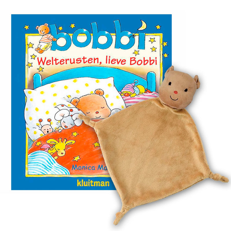 Load image into Gallery viewer, Uitgeverij Kluitman Welterusten, lieve Bobbi met Knuffeldoek
