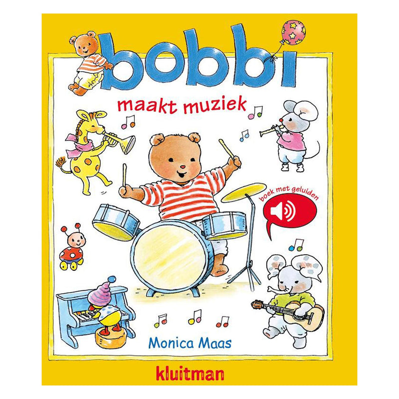 Load image into Gallery viewer, Uitgeverij kluitman geluidenboek bobbi maakt muziek
