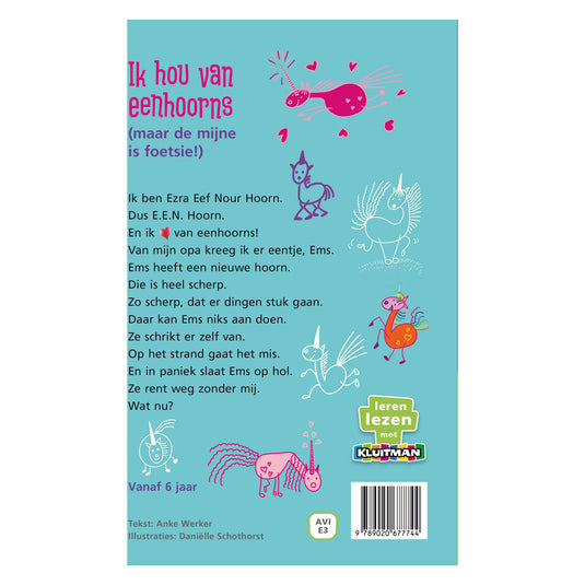 Kluitman ik hou van eenhoorns (maar de mijne is foetsie!) (avi e3)