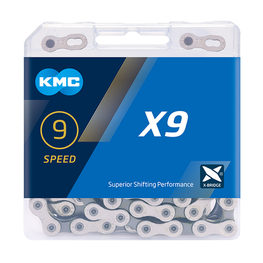 KMC X9 Zilver Grijs Fietsketting (1 2 x 11 128 ) - 122 schakels