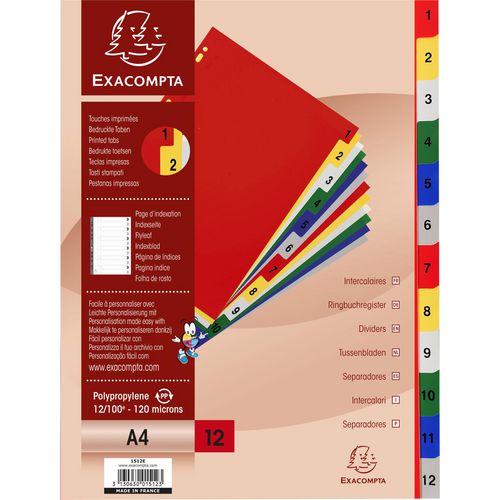 Exacompta tabbladen pp a4