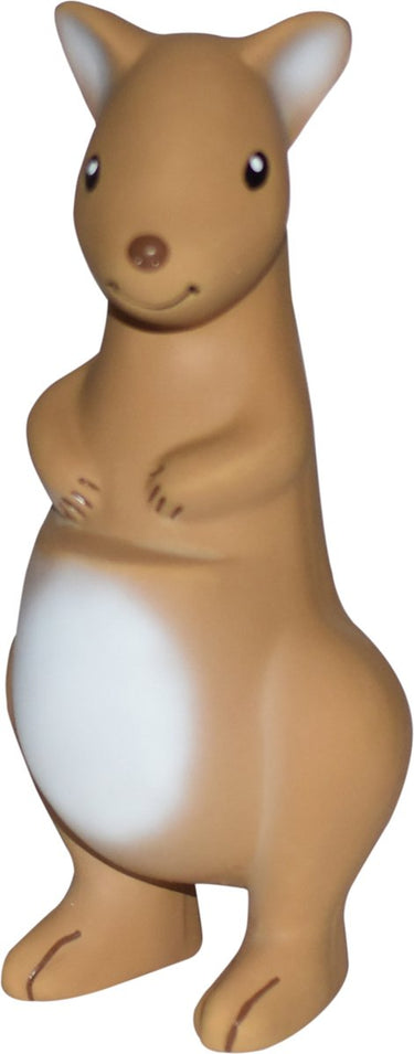 Tikiri mijn eerste australische diertje - kangoeroe - natuurlijk rubber - met belletje - 0 jaar