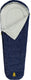 Abbey camp slaapzak 3 seizoenen - mummie model - blauw - 220x80 50 cm - tochtrand en waterafstotend