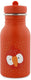 Trixie drinkfles - mr. parrot - rvs waterfles voor kinderen - 350ml - lekvrije fles - rood