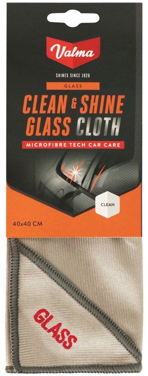 Valma clean shine glass cloth - streeploos - krasvrij - herbruikbaar multifunctioneel - afmeting 40x40cm
