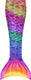 Kuaki zeemeerminstaart - set rainbow - xs - 8 jaar