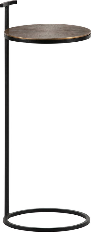 Woood position bijzettafel - metaal - antique brass - 64x26x26