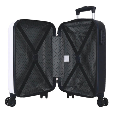 Load image into Gallery viewer, Trolleykoffer happy stitch wit, 50cm
