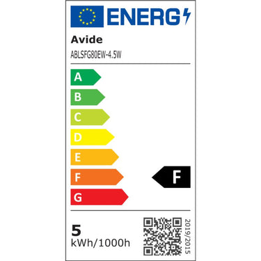 Avide led lamp soft filament 4,5w, e27 fitting, 2700 kelvin, 400 lumen