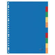 Kangaro tabblad a4 blanco pp 120 micron assorti 23-gaats 10-delig