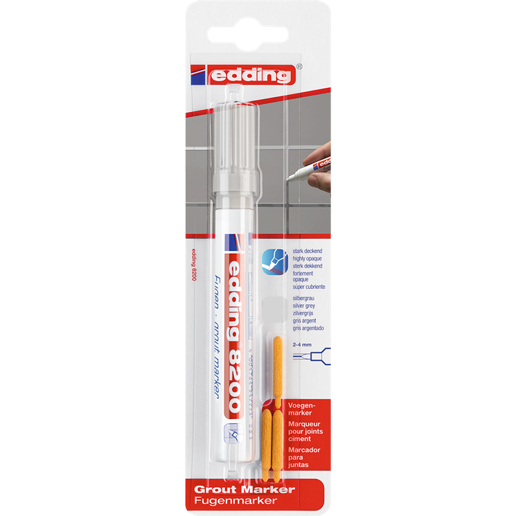 Afbeelding laden in galerijviewer, Edding 1006770 - e-8200 1 voegenmarker grijs | 5 stuks
