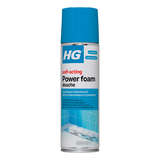 Hg - badkamer - badkamerreiniger - power foam douche - zelf-activerend - 300 ml - 1 stuk