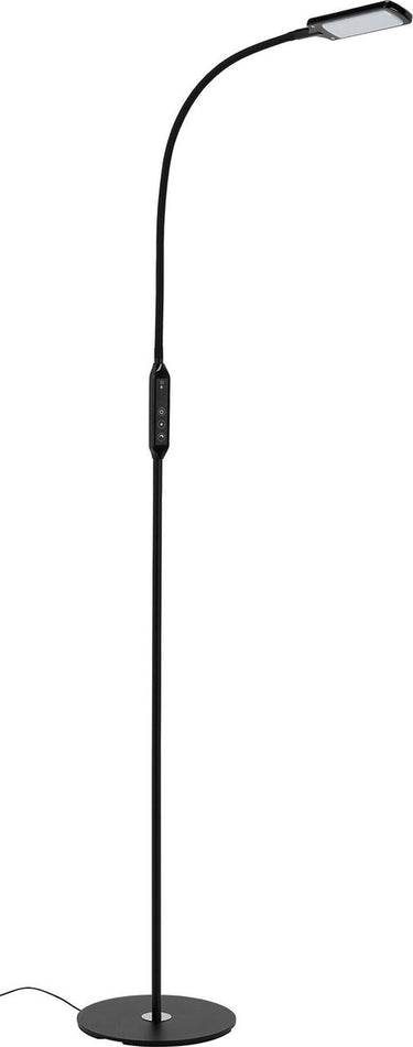 Briloner office remote - led vloerlamp - zwarte staande lamp - dimbaar - cct - met afstandsbediening - 140m