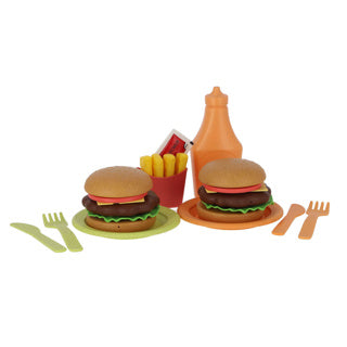 Load image into Gallery viewer, Jipy bioplastic hamburger speelset 25 delig
